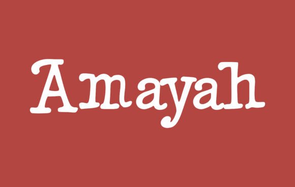 Amayah: A Handwritten Serif Font for Engaging Brand Content