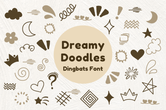 Bringing Editorial Whimsy to Life with Dreamy Doodles Typeface