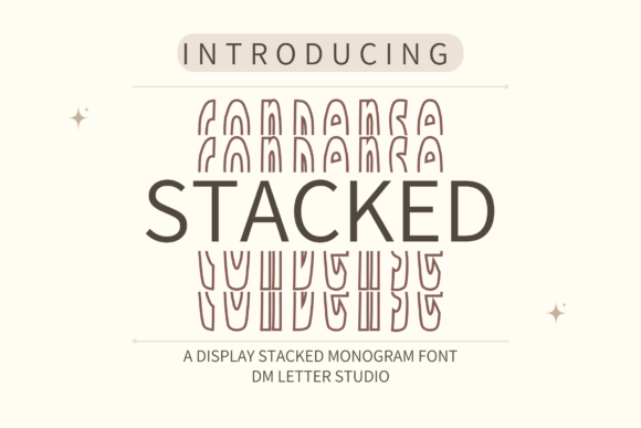 Condense Stacked Monogram Font Review: A Small Business Brand Upgrade