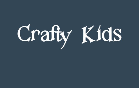 Crafty Kids Font: Handwritten Serif for Digital Branding