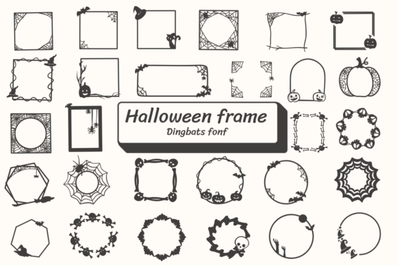 Halloween Frame: A Dingbats Font with Genuine Character