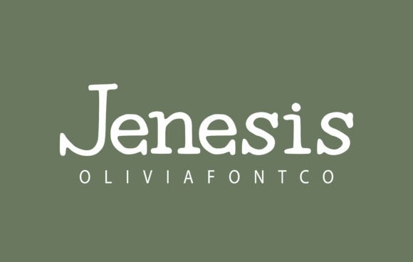 Jenesis Font: A Handwritten Serif for Marketing Impact
