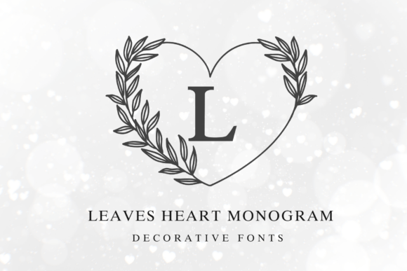 Leaves Heart Monogram: A Font Review for Small Business Branding