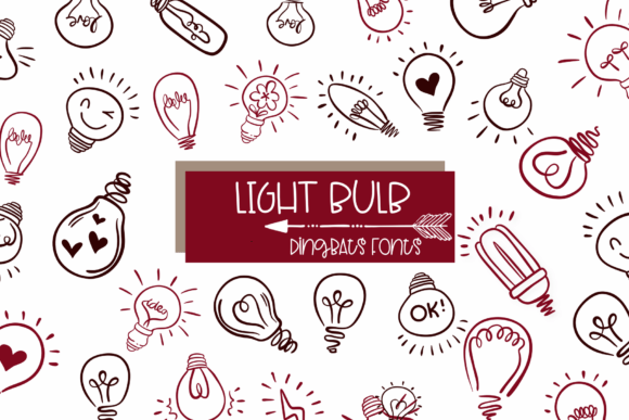 Light Bulb Font for Creative Design