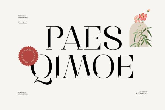 Paes Qimoe: A Modern Luxury Serif Font for Editorial Storytelling