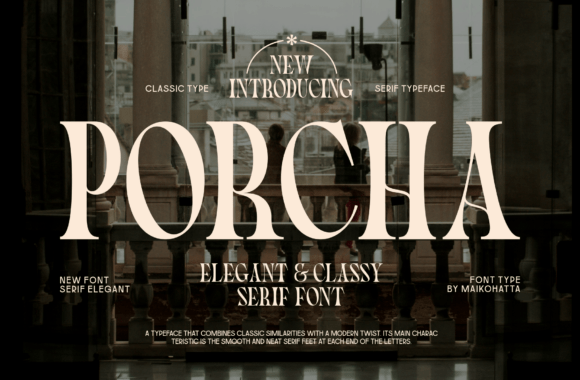 Porcha: Elegant Serif Font for Small Business Branding That Works
