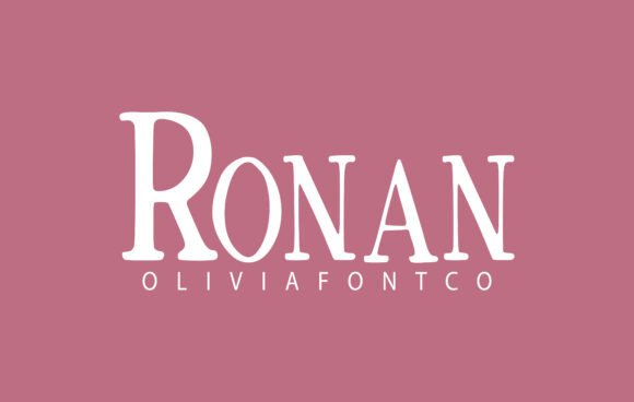 Ronan: A Serif Font with a Romantic Touch