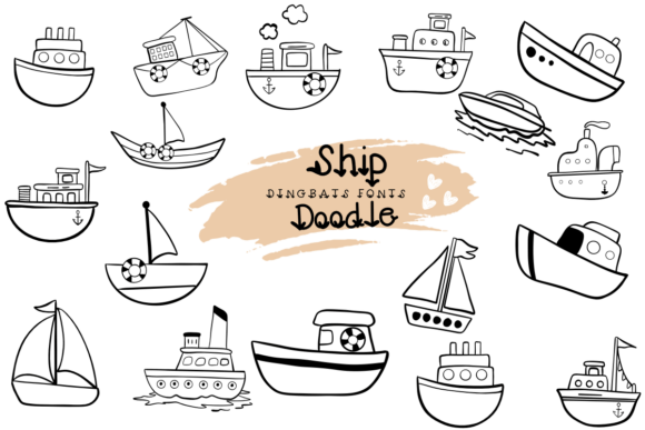 Ship Doodle: A Dingbats Font for Web Design Projects