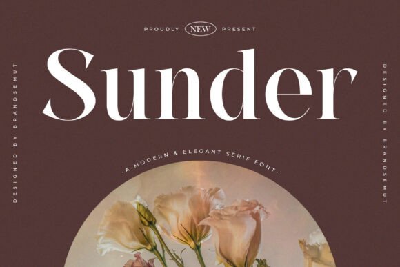 Sunder: A Serif Font for Handmade Product Design
