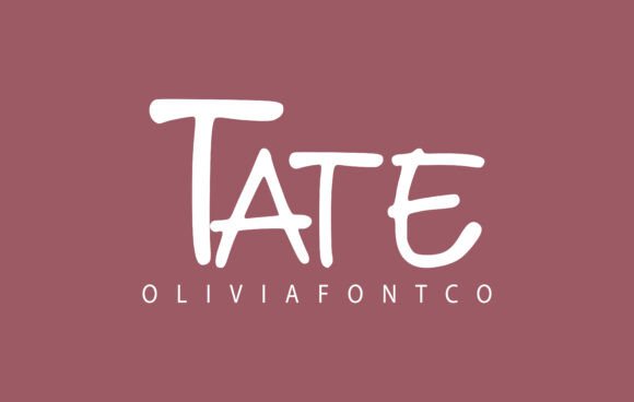 Tate Font: A Handwritten Touch for Creative Projects
