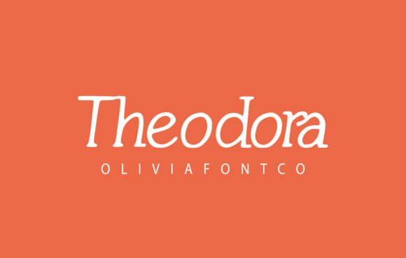 Theodora Font: Romantic Serif for Craft Creators