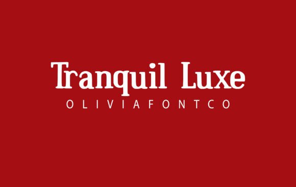 Tranquil Luxe Font for Handmade Product Designs